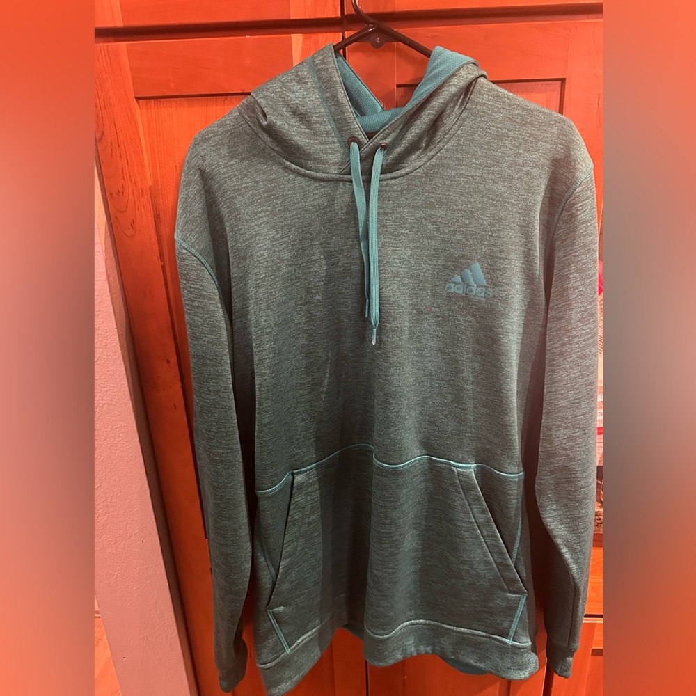 Teal Adidas Climawarm Hoodie